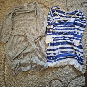 Maternity sweater lot - 2 sweaters, size medium